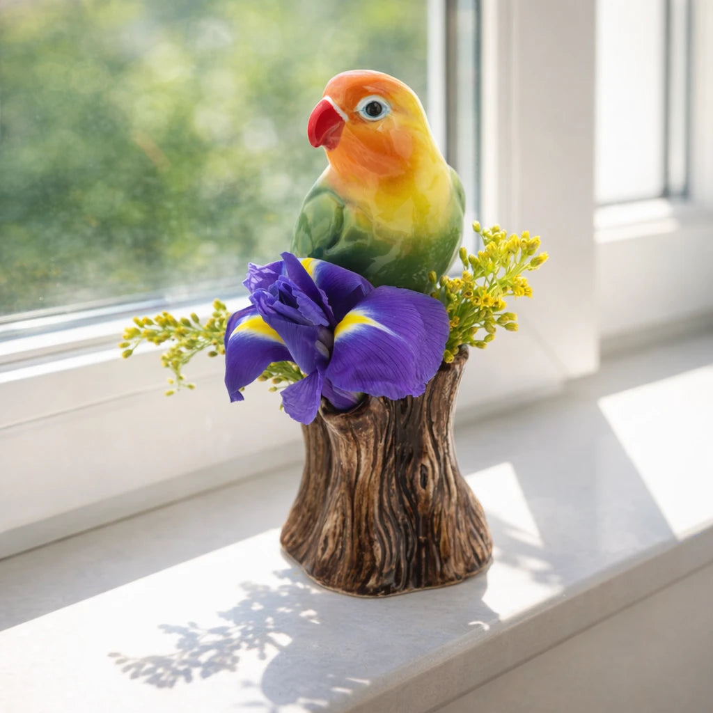 Dvergpapegøye vase mini