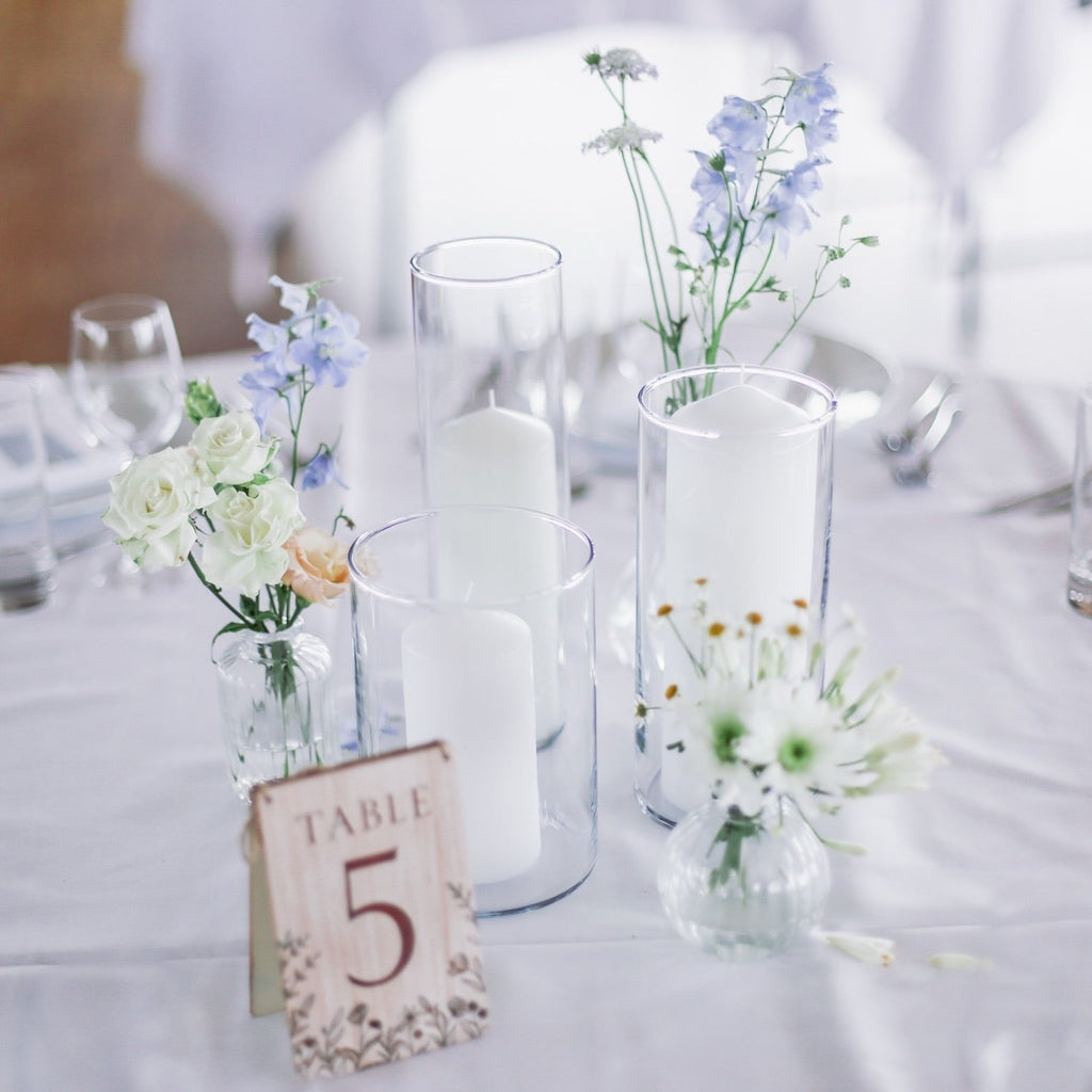 Small vases for table decorations