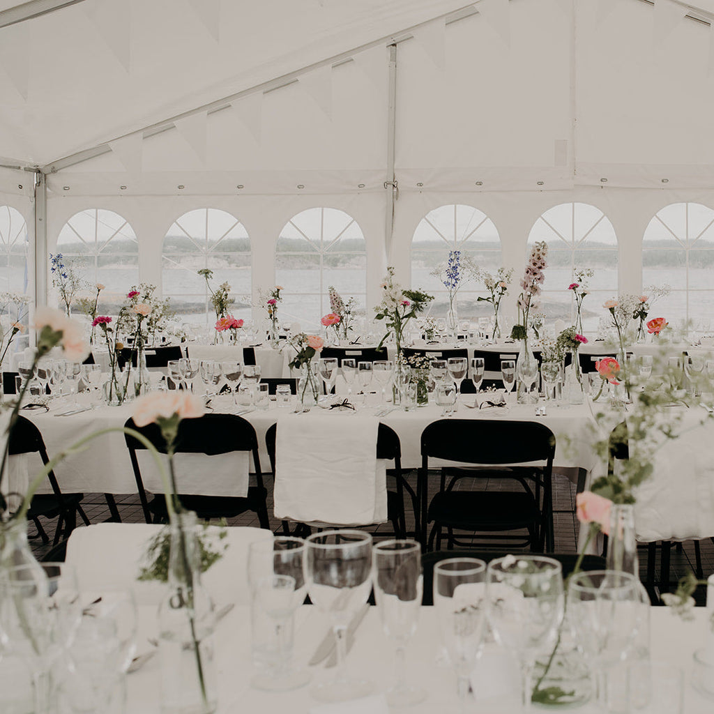 Small vases for table decorations