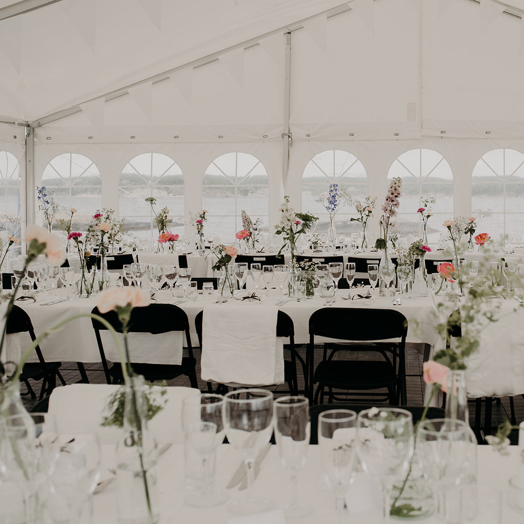 Small vases for table decorations