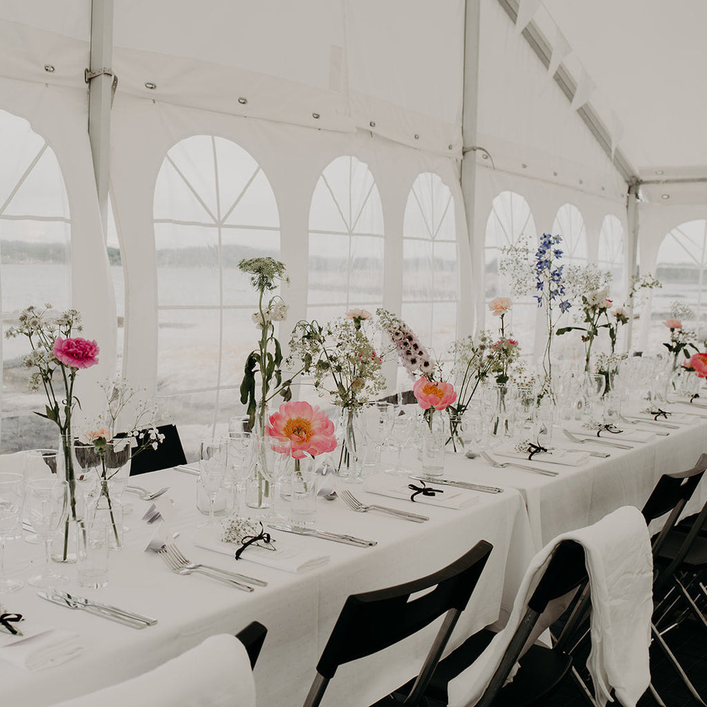 Small vases for table decorations