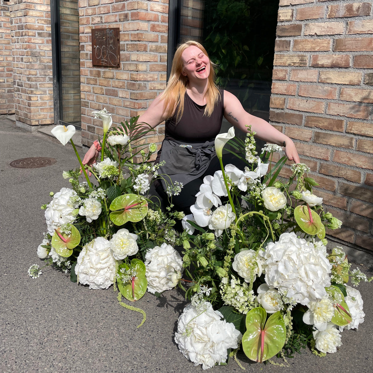 Stående blomsterdekorasjoner